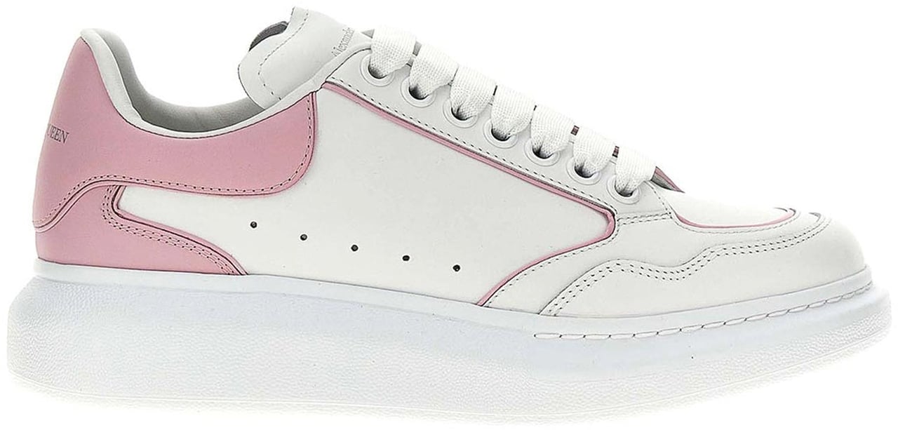 Alexander McQueen Dames Oversized Sneaker Wit/Roze Wit