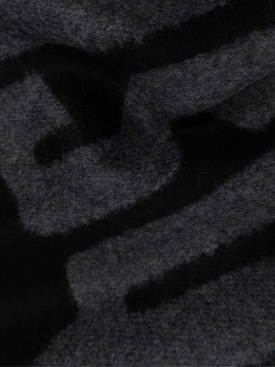 Dsquared2 Horror Logo Knit Scarf Zwart