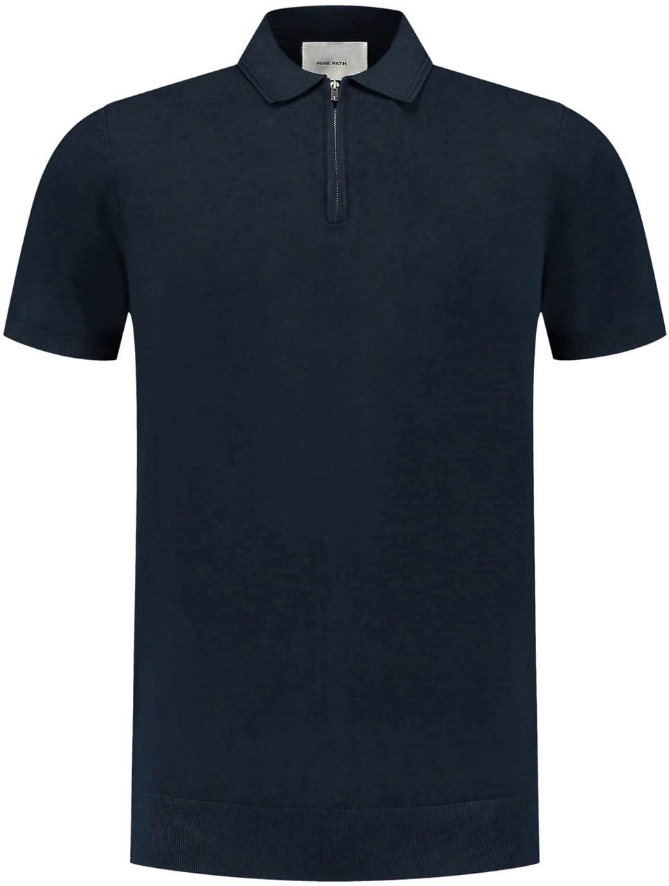 Pure Path Halfzip Polo Knitwear Blauw