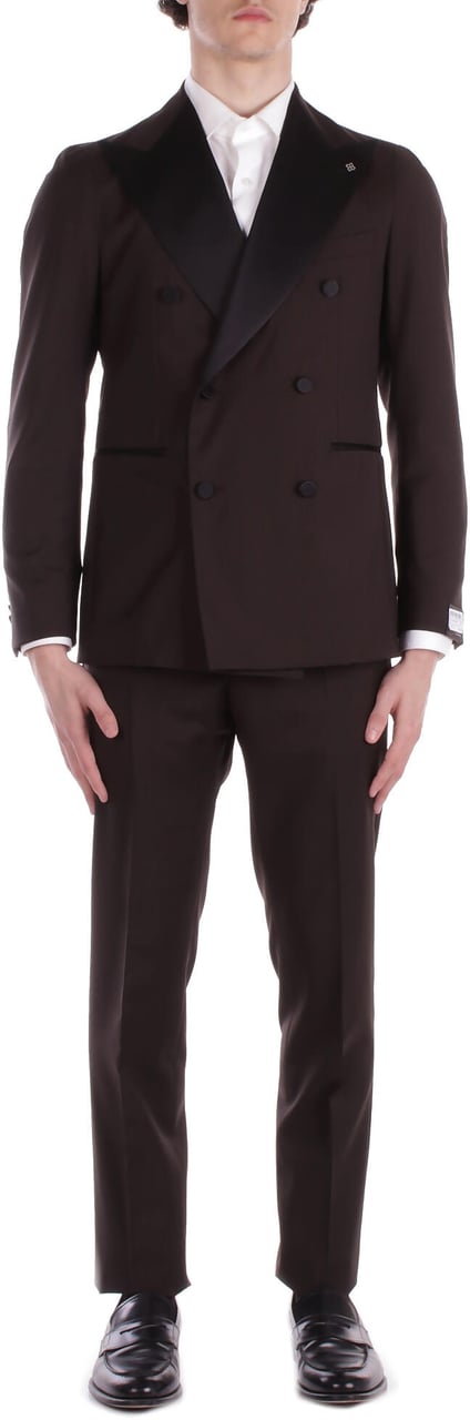 Tagliatore Dresses Dark Brown Bruin