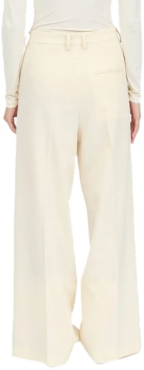 MM6 Maison Margiela Trousers Ivory Wit
