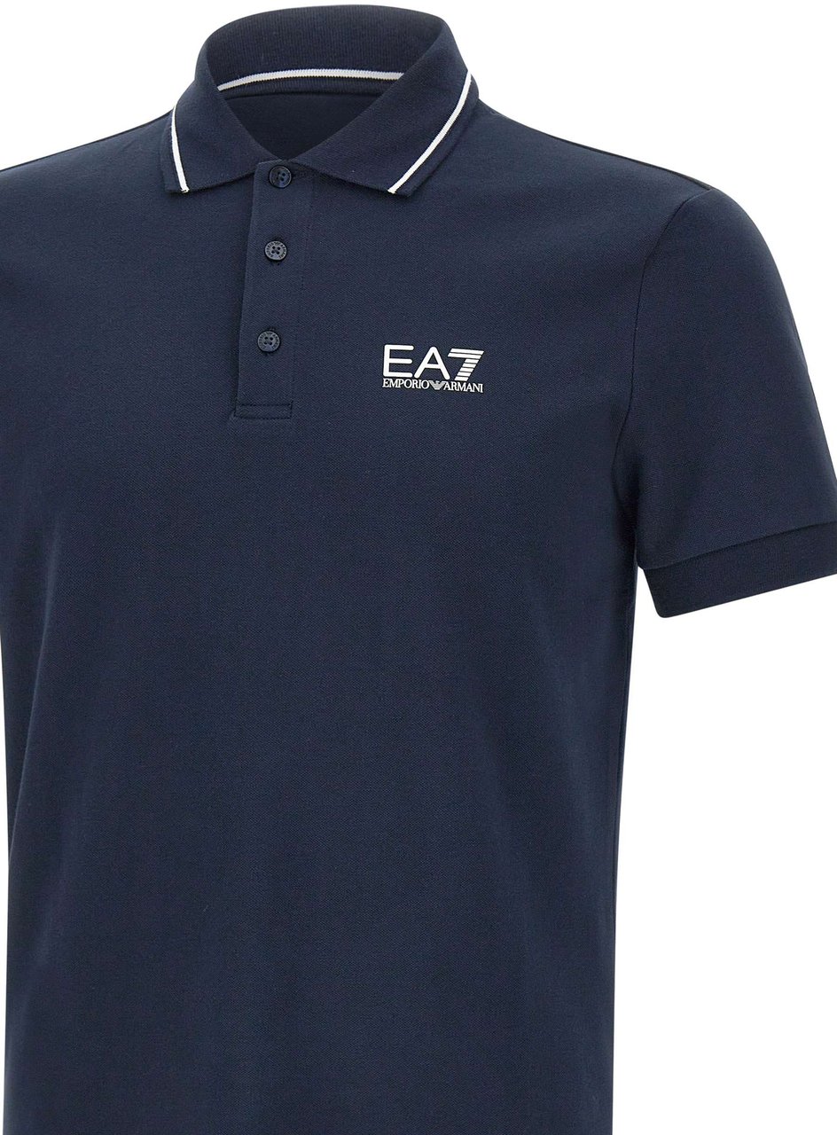 EA7 T-Shirts And Polos Blue Blauw