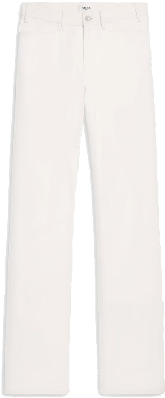 Celine Céline Cotton Denim Jeans Wit