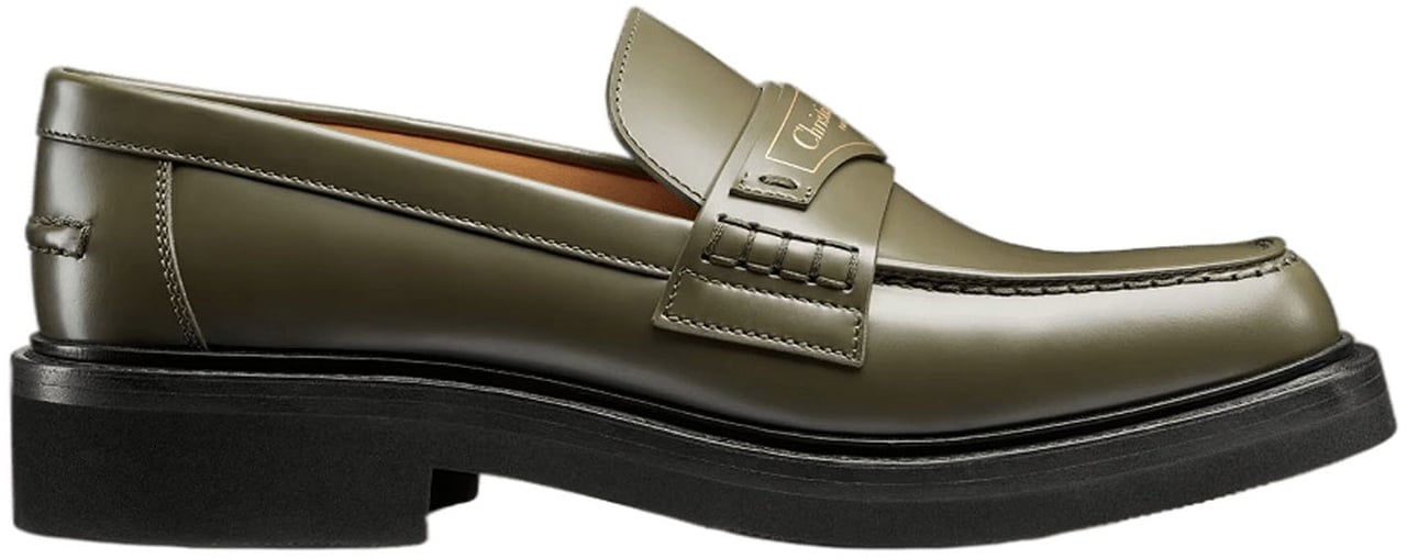 Dior Dior Leather Loafers Groen
