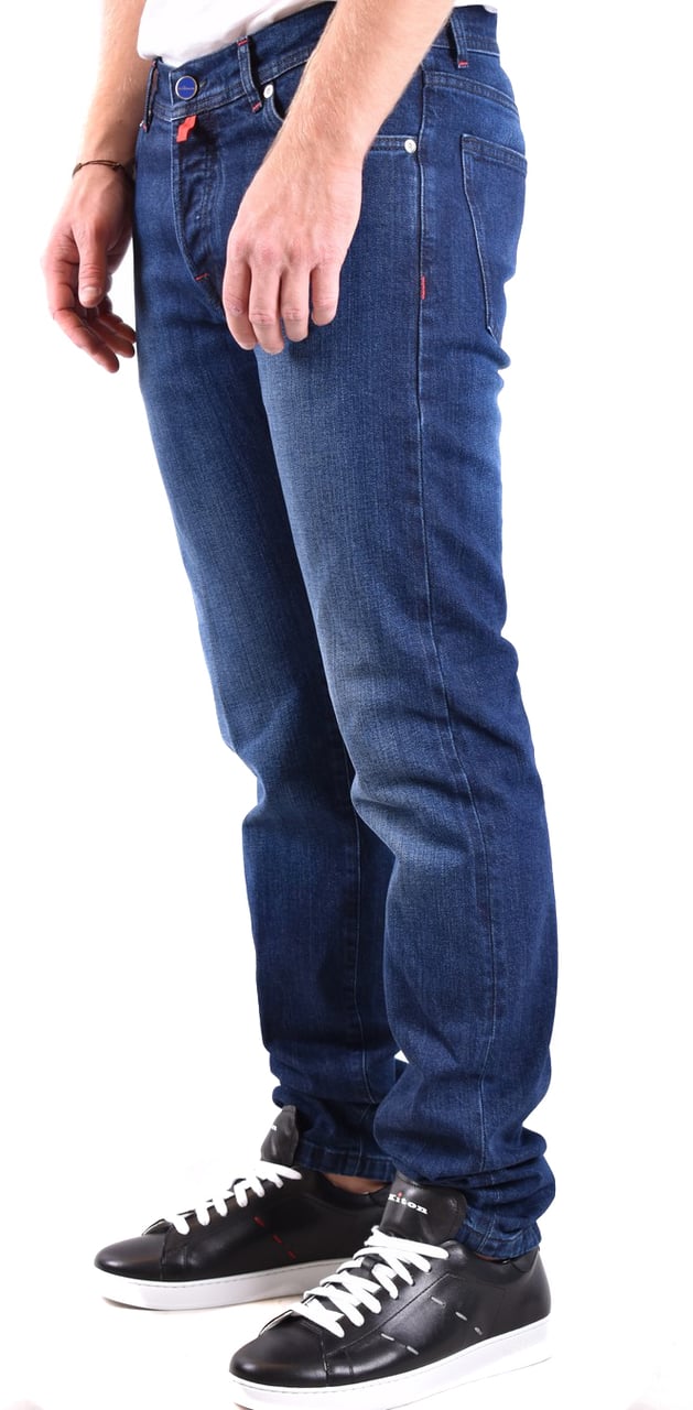 Kiton Jeans Blue Blauw