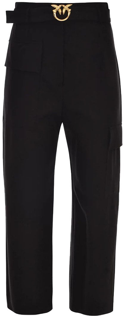 Pinko Trousers Black Zwart