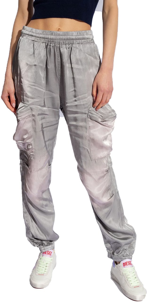 Diesel Trousers Silver Zilver
