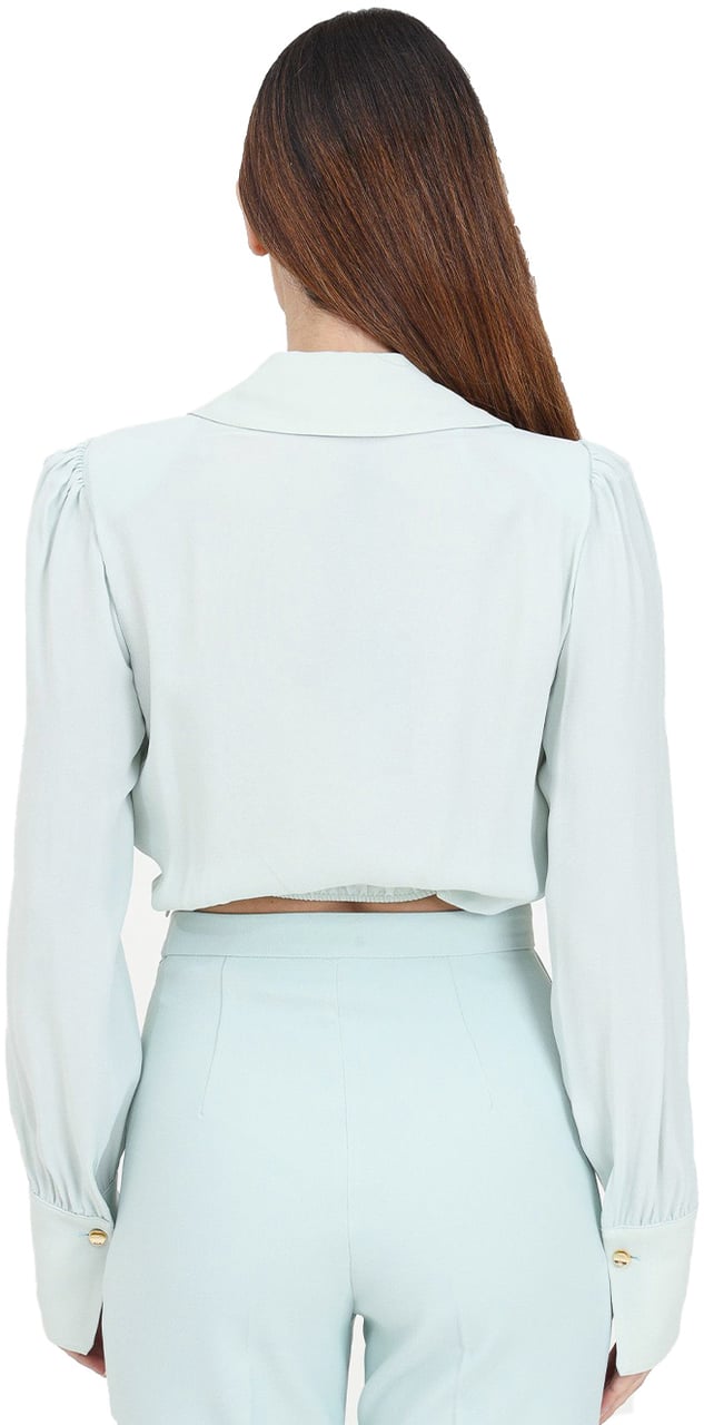 Elisabetta Franchi Shirts Cyan Cyaan