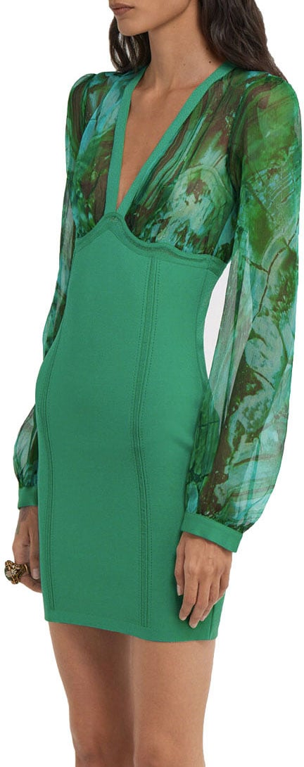 Roberto Cavalli Dresses Green Groen