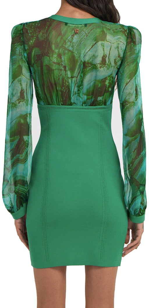 Roberto Cavalli Dresses Green Groen