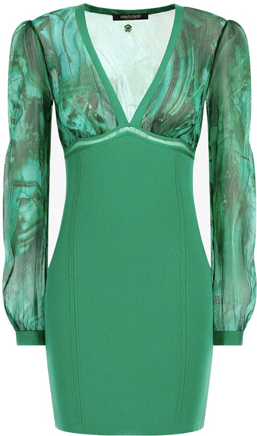 Roberto Cavalli Dresses Green Groen