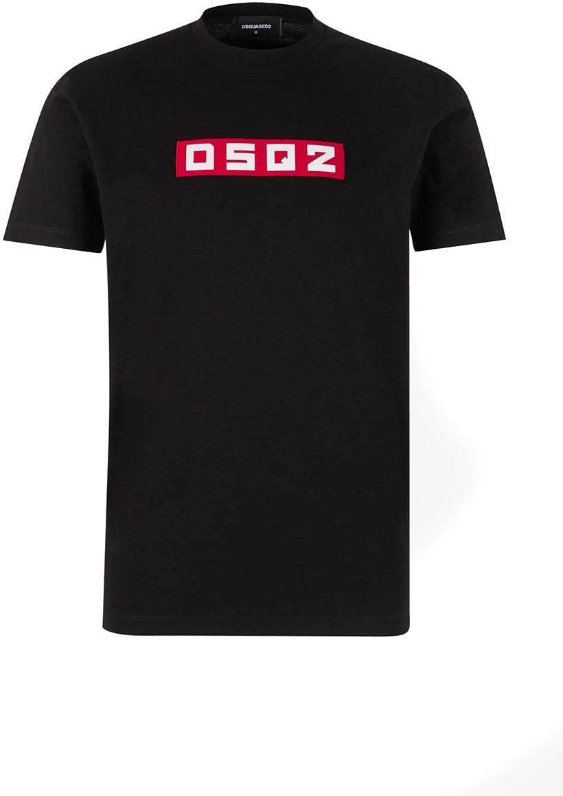 Dsquared2 Heren DSQ2 patch T-Shirt Zwart Zwart