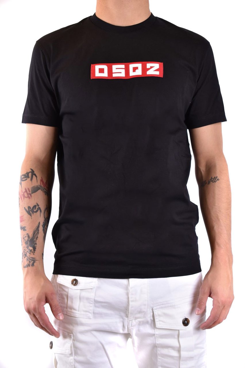 Dsquared2 Heren DSQ2 patch T-Shirt Zwart Zwart