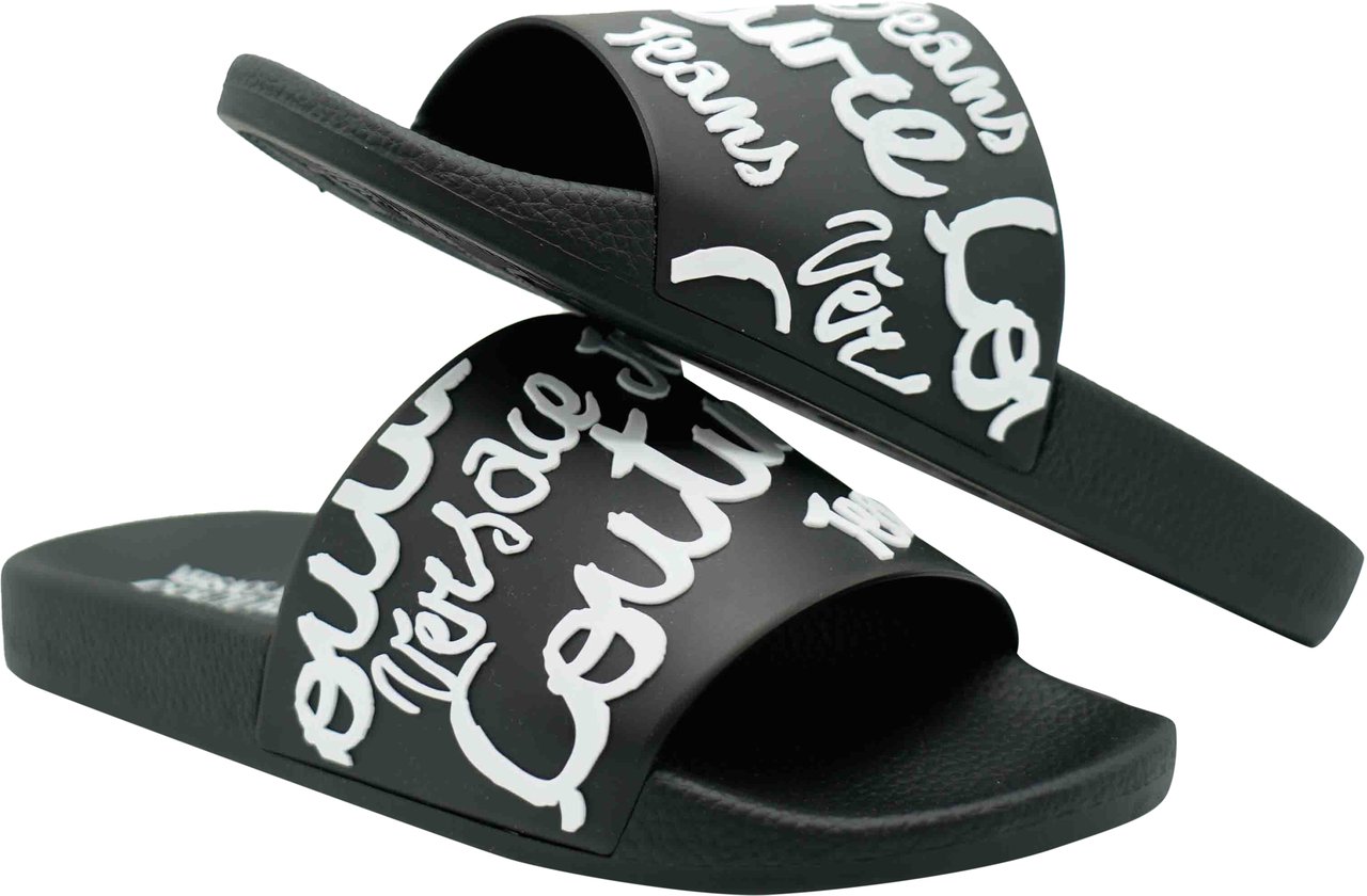 Versace Jeans Couture Slippers Zwart
