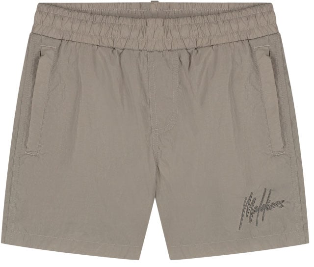 Malelions Malelions Junior Crinkle Swim Shorts Taupe