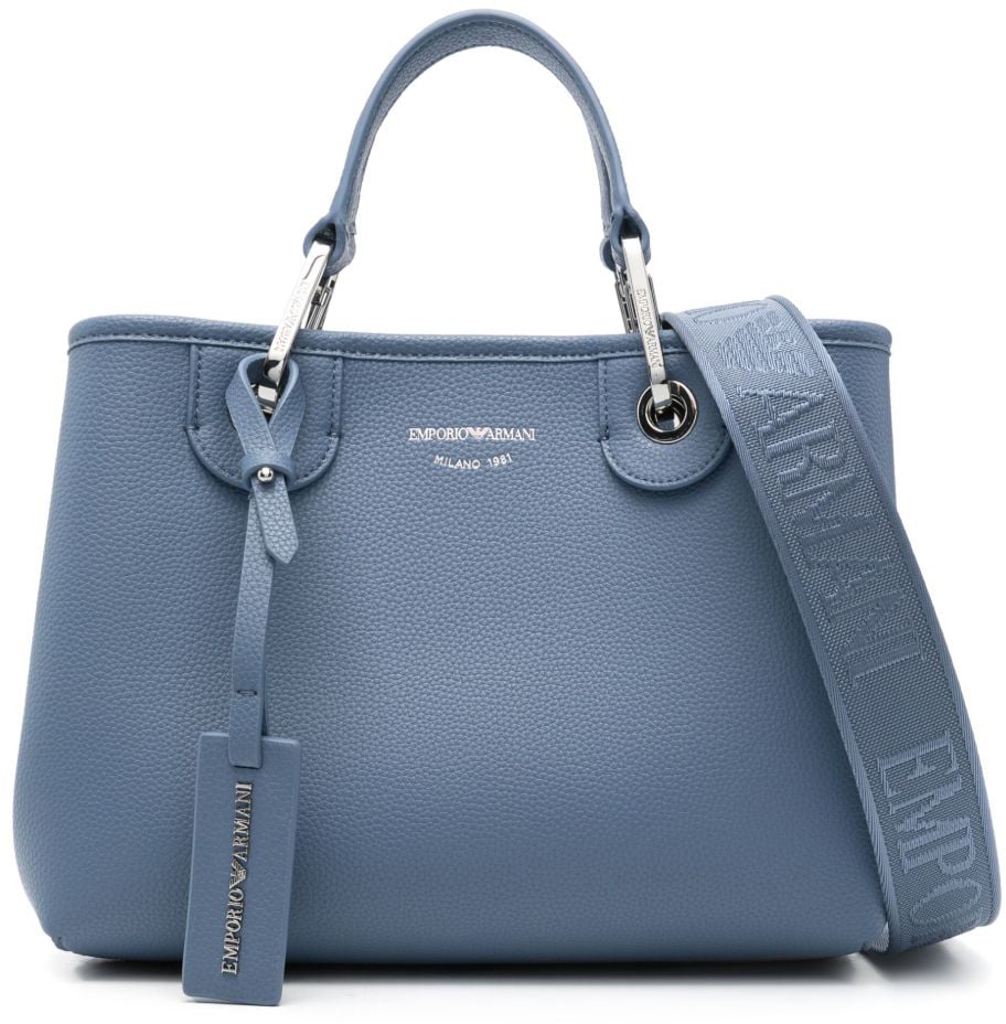 Emporio Armani EMPORIO ARMANI MYEA ASFALTO TERRA SMALL SHOPPING BAG Blauw