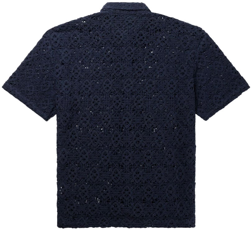 Daily Paper Heren Lace Shield Shirt Blauw Blauw