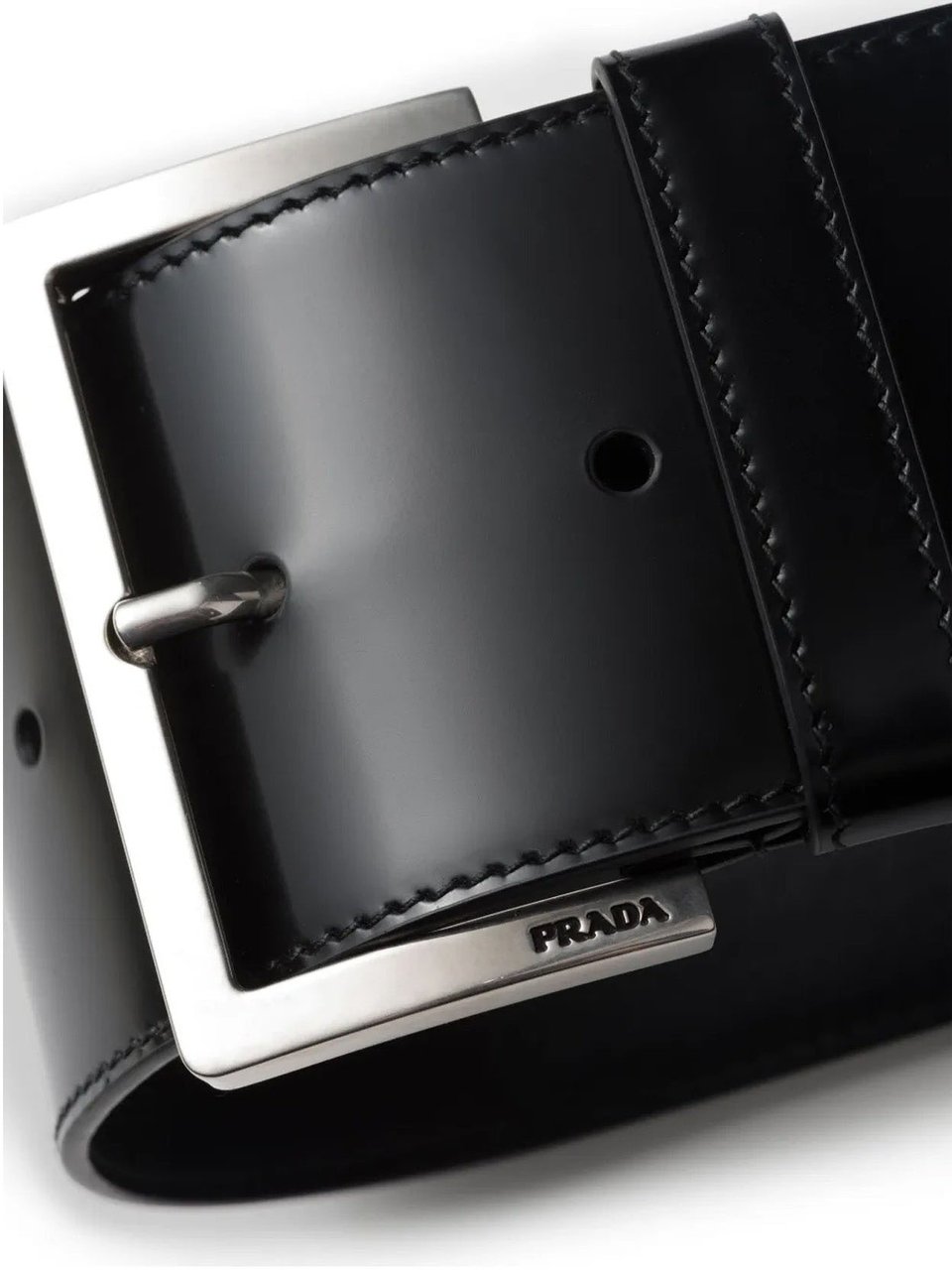 Prada Prada Leather Wrist Strap Zwart