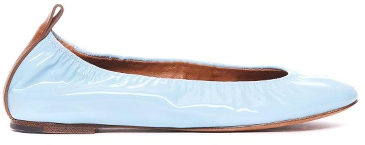 Lanvin Lanvin Leather Ballerina Flats Blauw