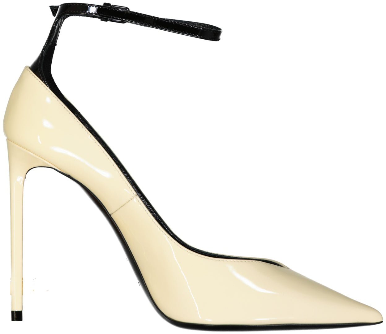 Saint Laurent Saint Laurent Zoe Leather Pumps Wit