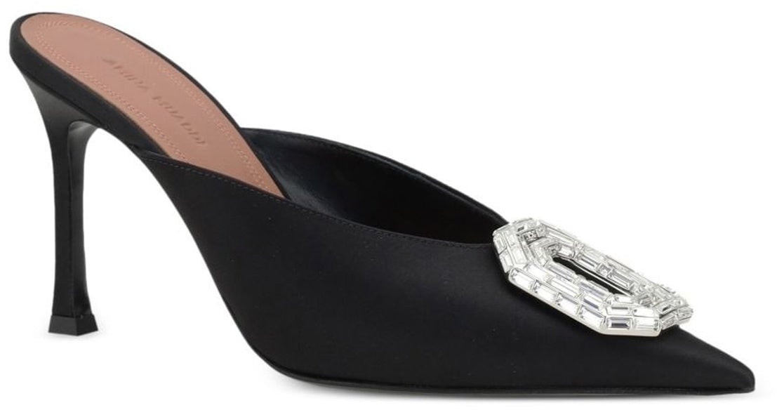 Amina Muaddi Amina Muaddi Camelia 90 Mules Zwart