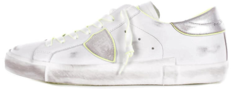 Philippe Model Philippe model prsx leather sneakers color white/yellow Wit