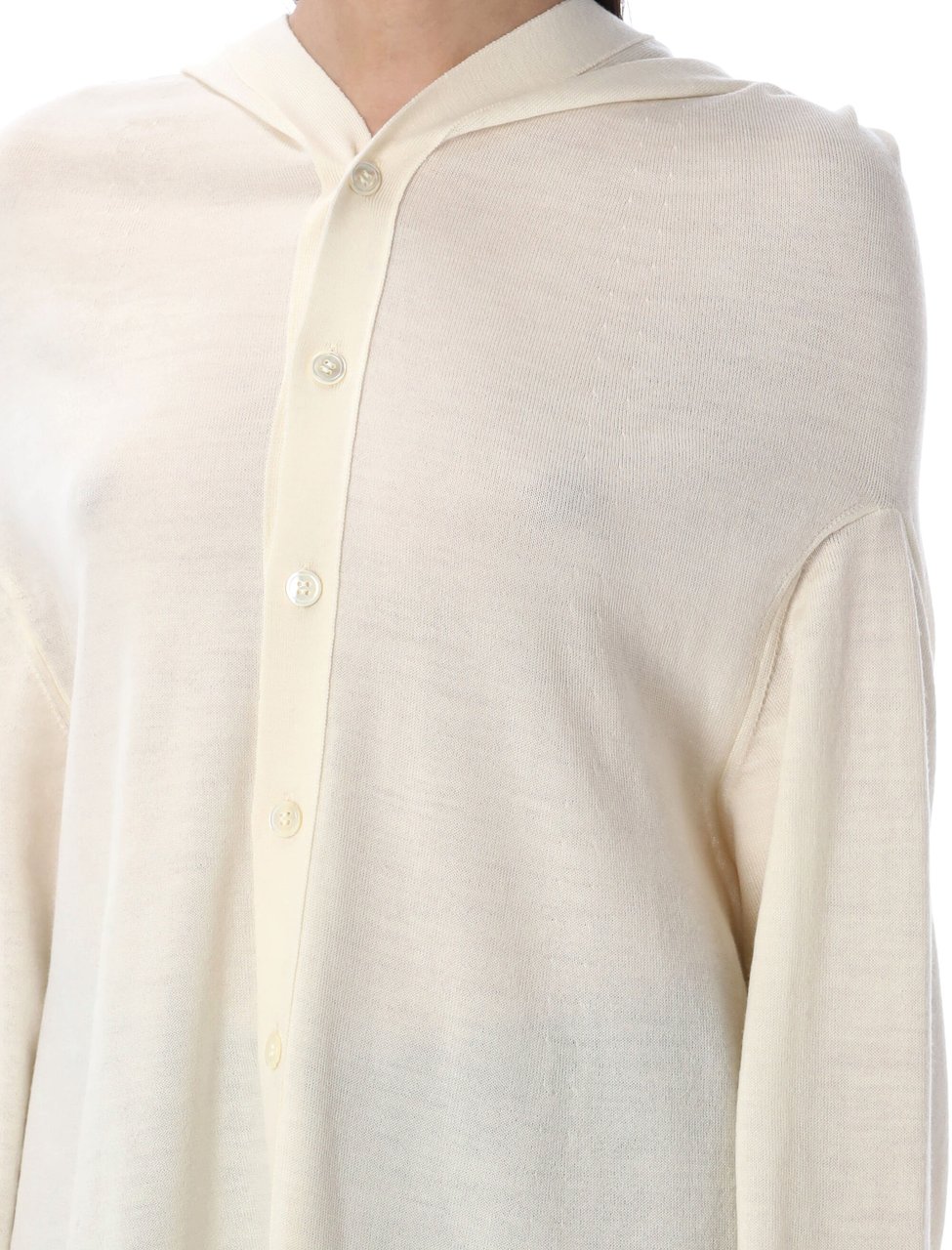 Comme des Garçons Hooded Cardigan Beige Beige