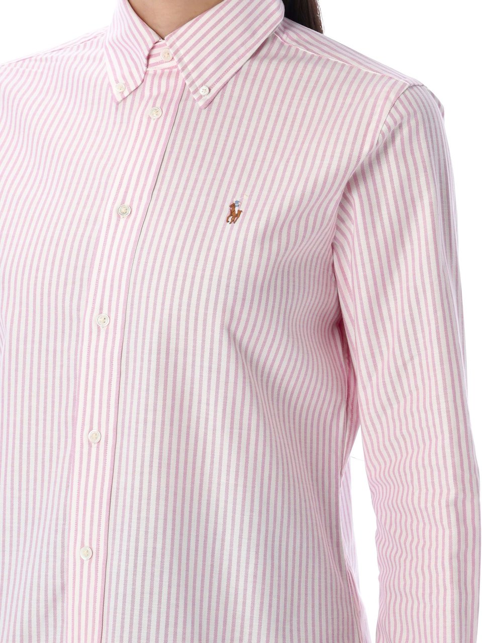 Ralph Lauren Shirt Strped Bianco Wit