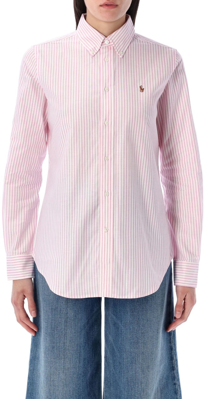 Ralph Lauren Shirt Strped Bianco Wit