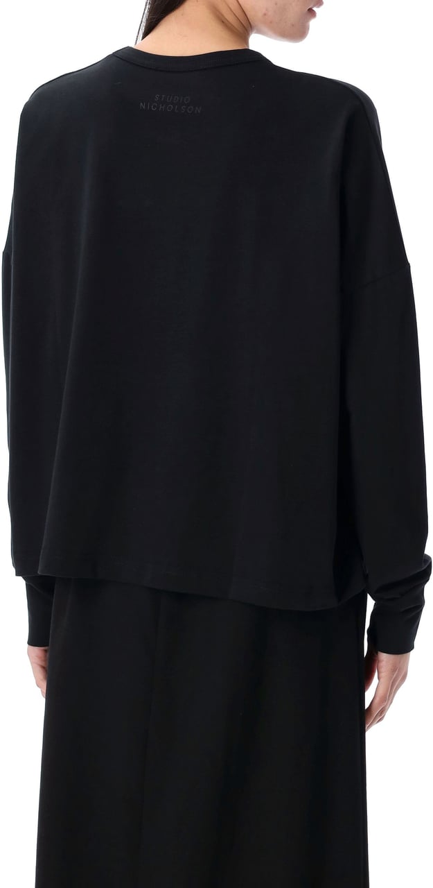 Studio Nicholson Tshirt Ls Nero Zwart