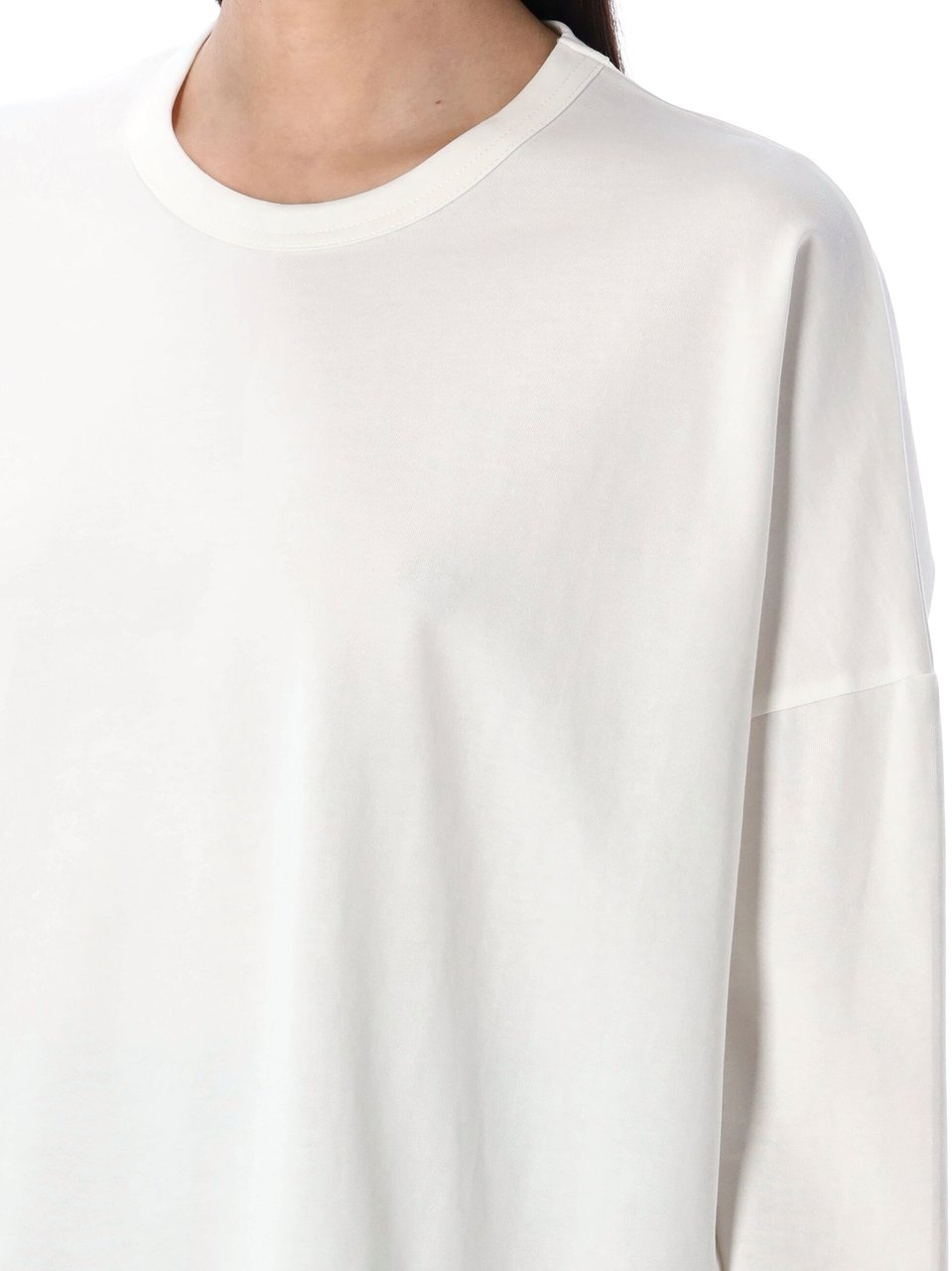 Studio Nicholson Tshirt Ls Bianco Wit