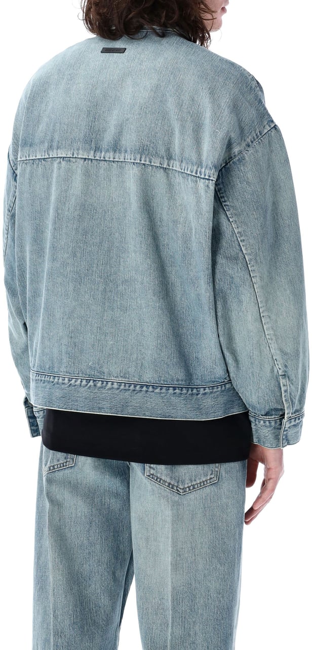 Fear of God Denim Trucker Jacket Indigo 2 Paars