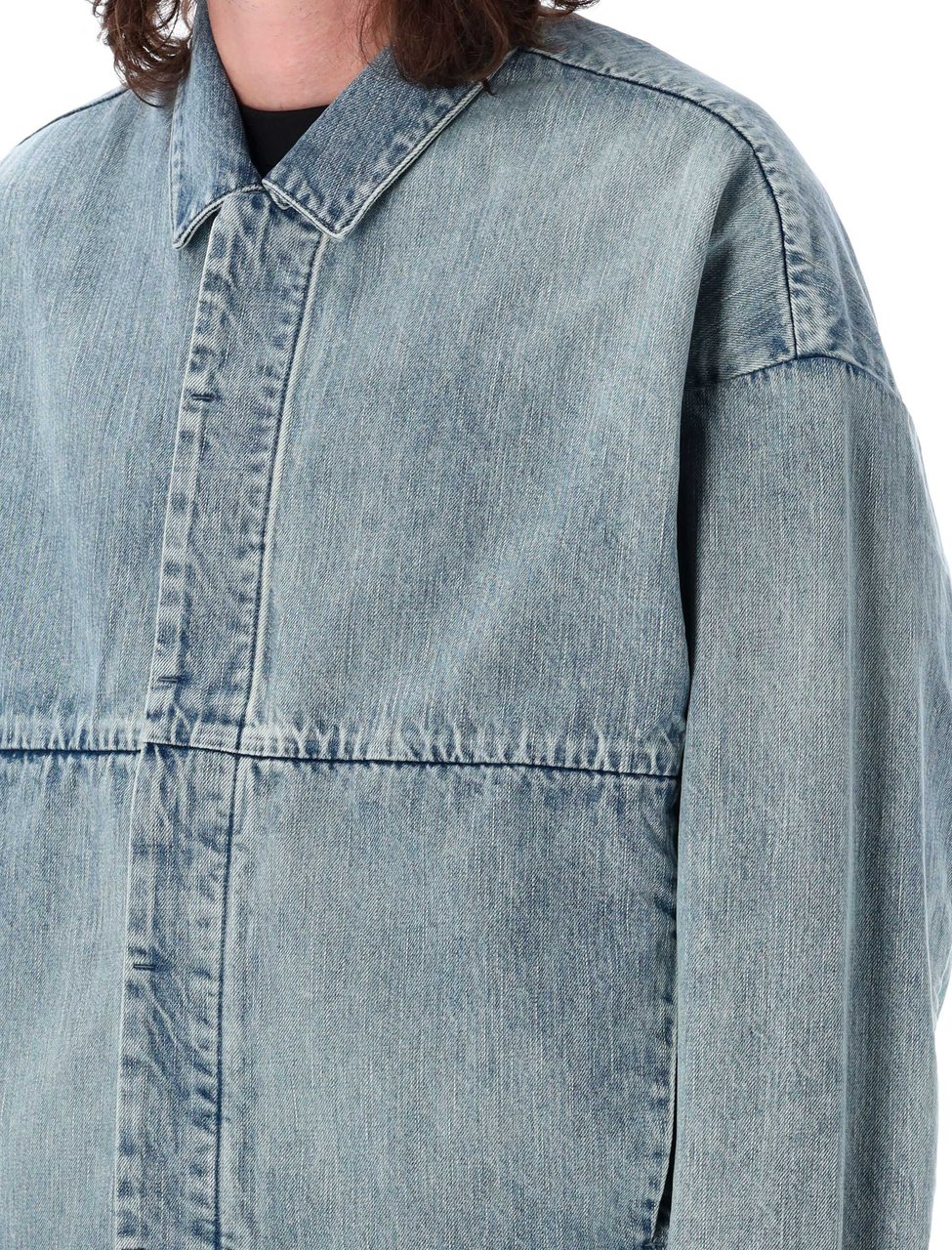 Fear of God Denim Trucker Jacket Indigo 2 Paars