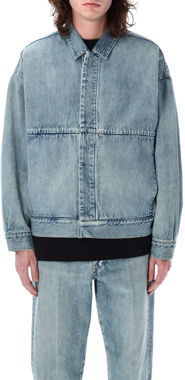 Fear of God Denim Trucker Jacket Indigo 2 Paars