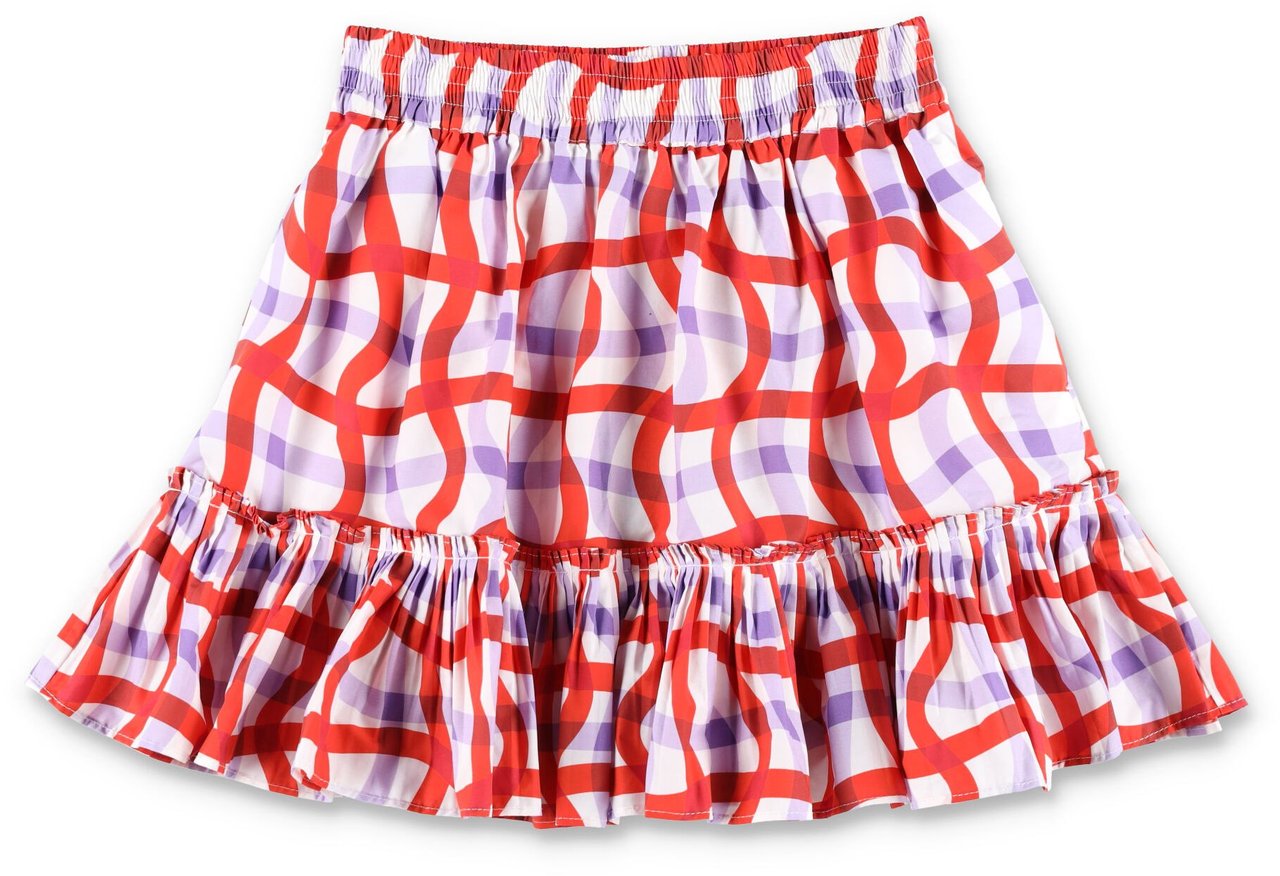 Stella McCartney SKIRT CHECK Blauw
