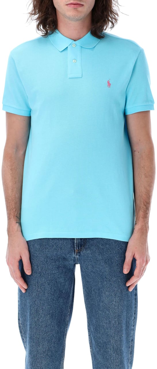 Ralph Lauren Classic Polo Turquoise Blauw