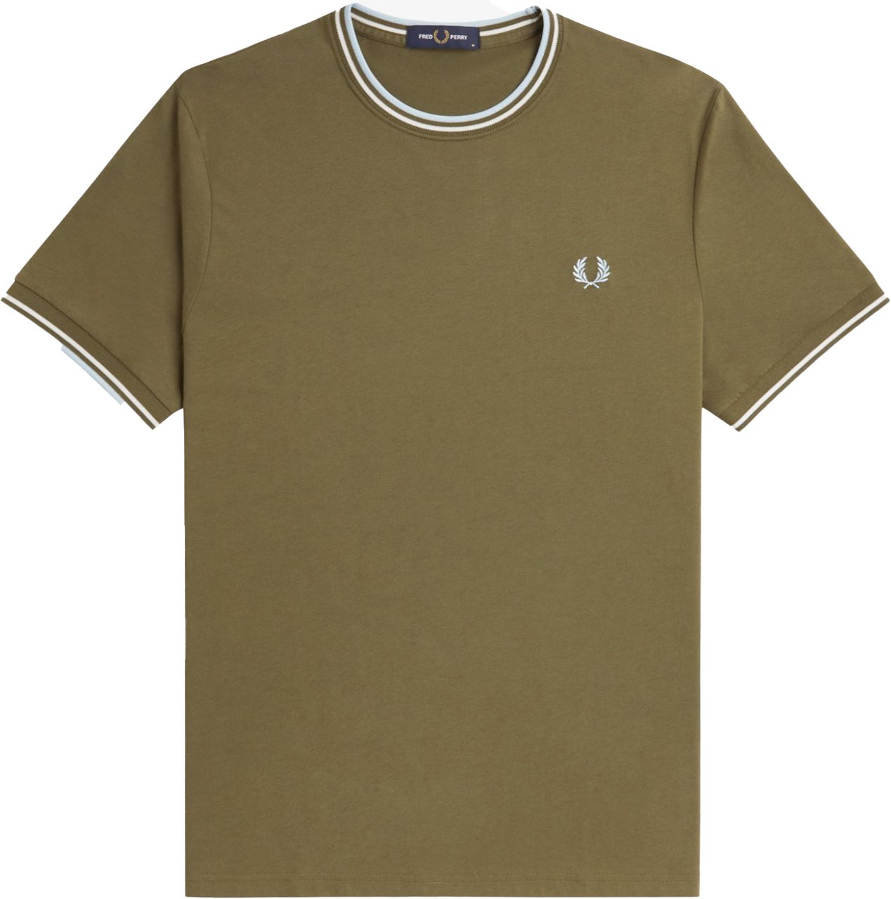Fred Perry Fred Perry Twin Tipped T-Shirt Groen