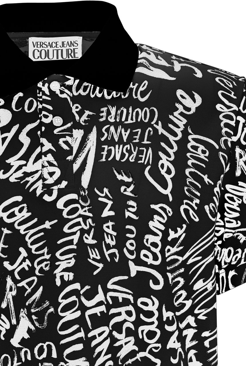 Versace Jeans Couture T-Shirts And Polos Black Zwart