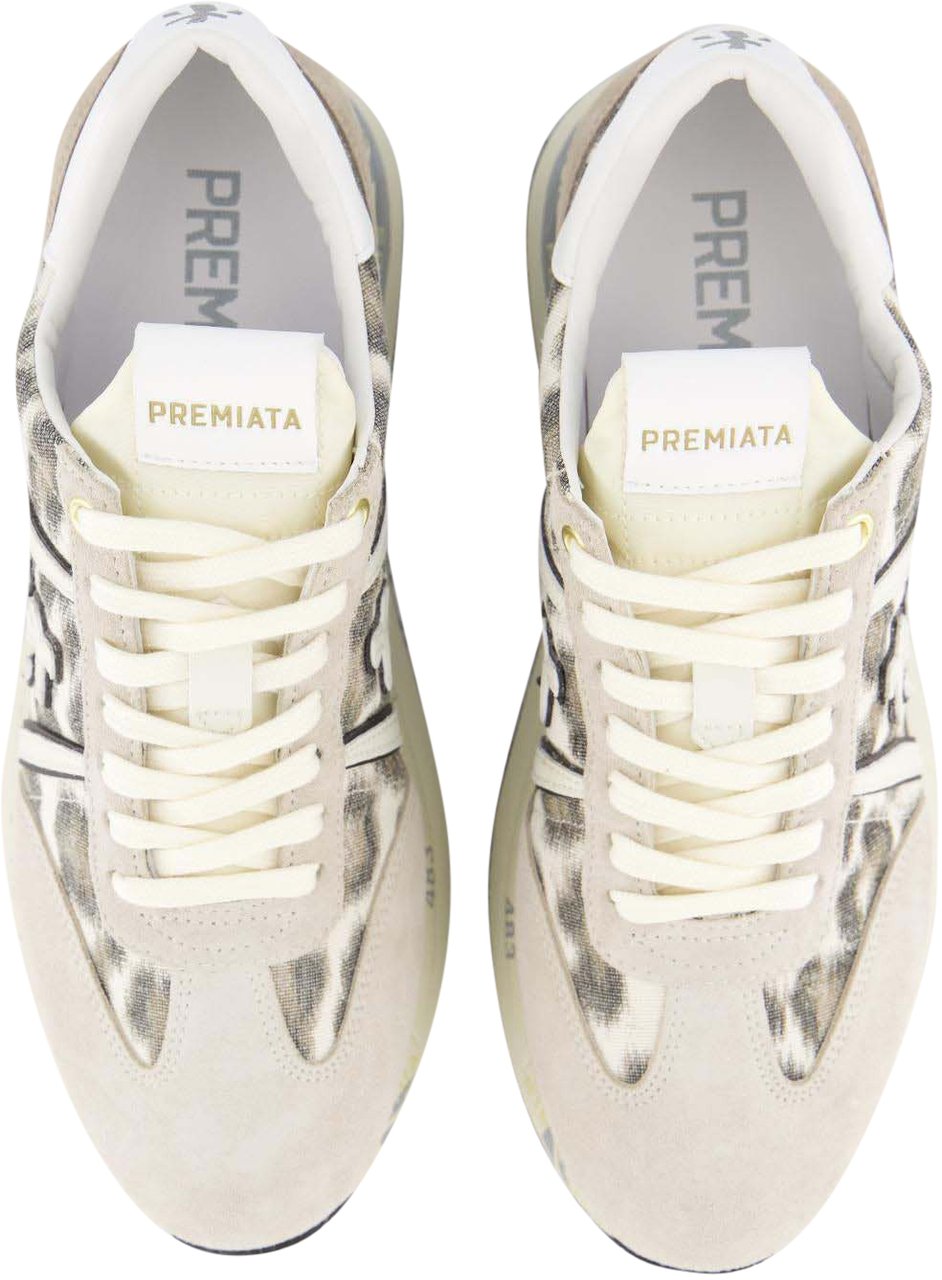 Premiata Dames Conny Sneaker Grijs/Panter Grijs