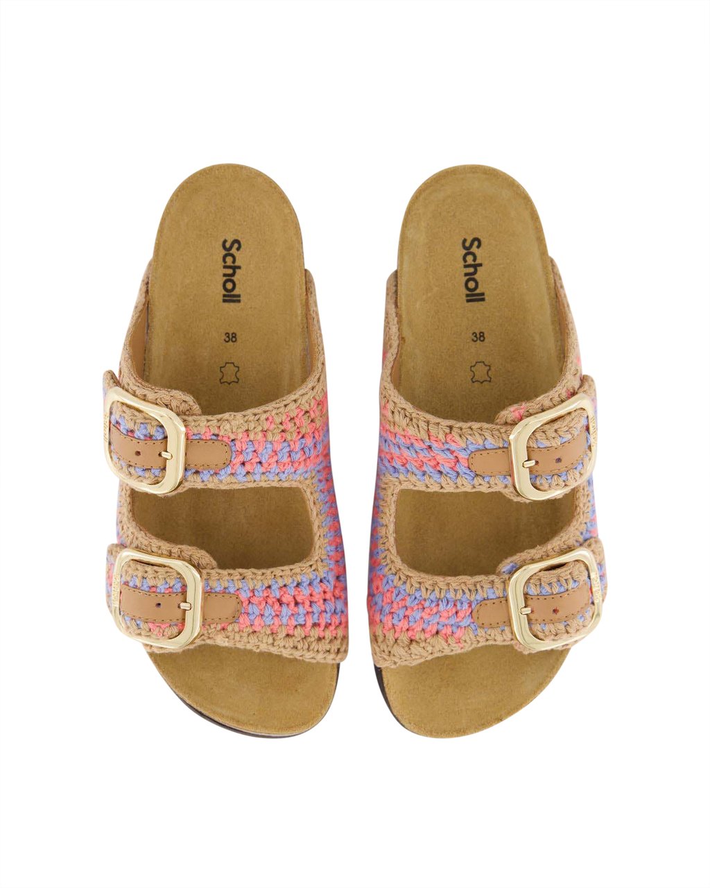 Scholl Dames Noelle Slipper Beige/Roze Beige