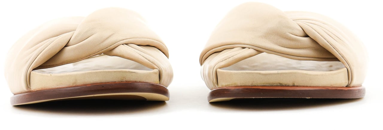 Paul Warmer Twisted Nappa Sandal Coco Beige