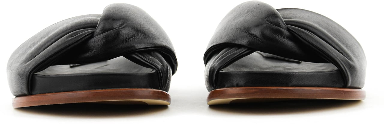 Paul Warmer Twisted Nappa Sandal Black Zwart