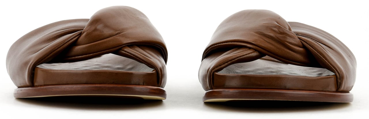 Paul Warmer Twisted Nappa Sandal Cognac Divers