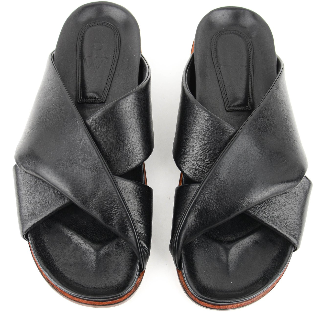 Paul Warmer Twisted Nappa Sandal Black Zwart