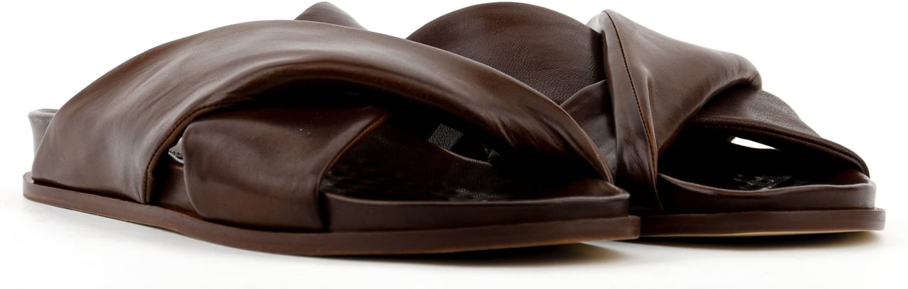 Paul Warmer Twisted Nappa Sandal Cognac Divers