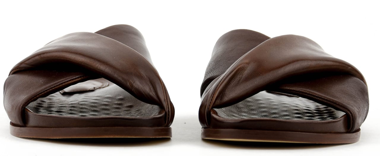 Paul Warmer Twisted Nappa Sandal Cognac Divers