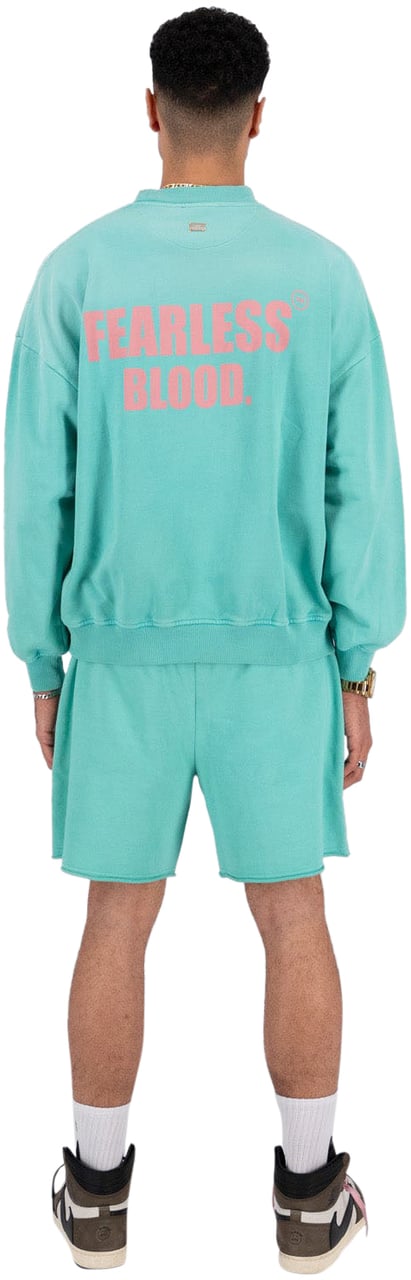 Fearless Blood Leader Club Crewneck Heren Turquoise Paars