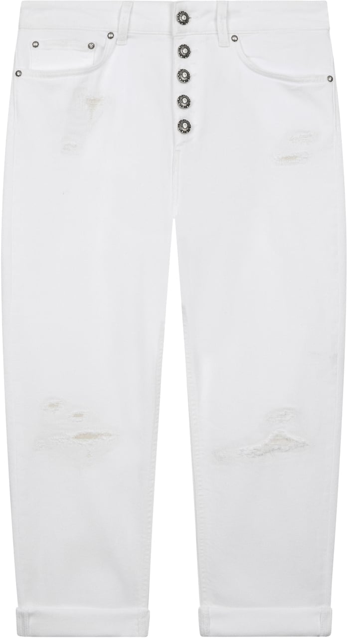 Dondup Trousers White Wit