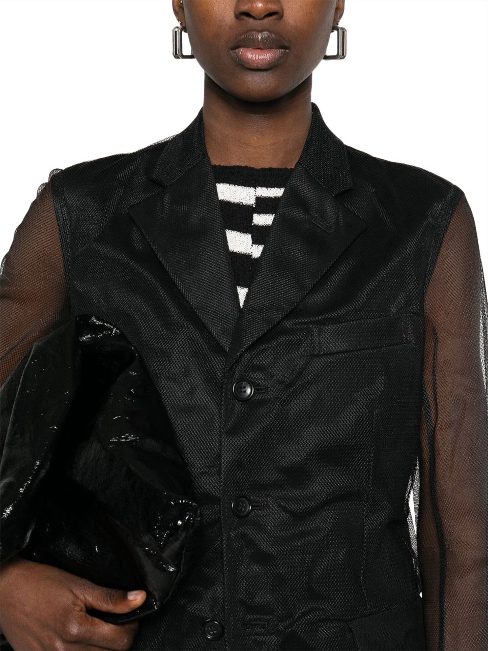 Comme des Garçons Coats Black Zwart