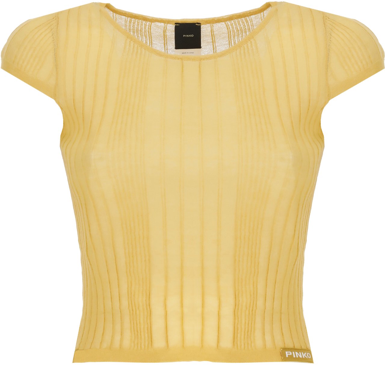 Pinko Sweaters Giallo Canna Dindia Divers